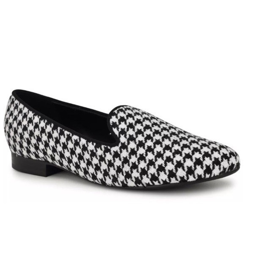 Women's Flats Nine West Renold Loafer Hounds Tooth 5M
